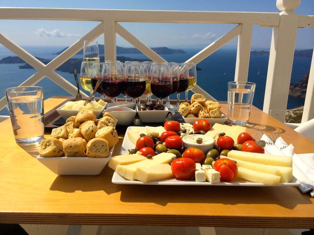 prova de vinhos vulcânicos ilhas gregas santorini