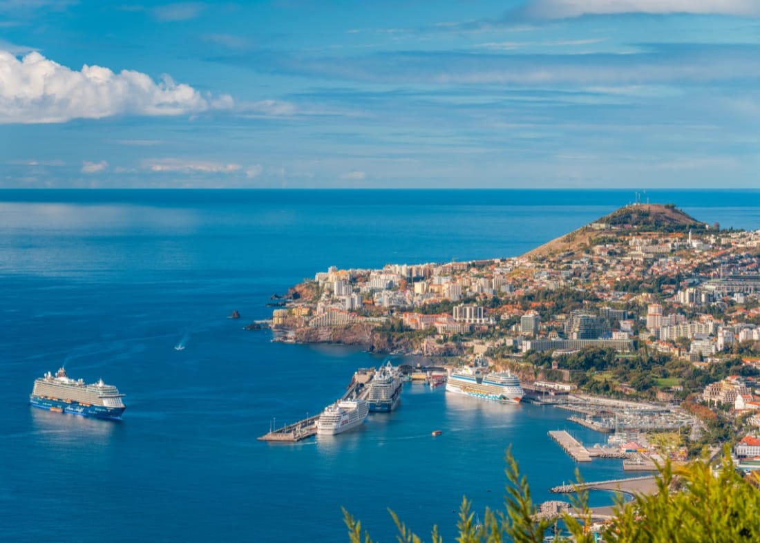cruzeiros com partidas do funchal ilha da madeira
