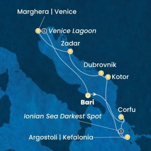costa deliziosa itália, grécia, montenegro, croácia