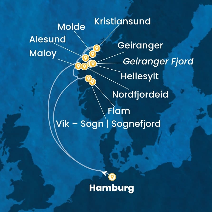 costa cruzeiros favolosa alemanha, noruega