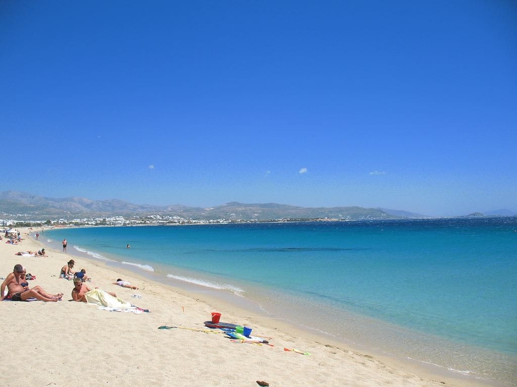melhor ilha grega para praia naxos
